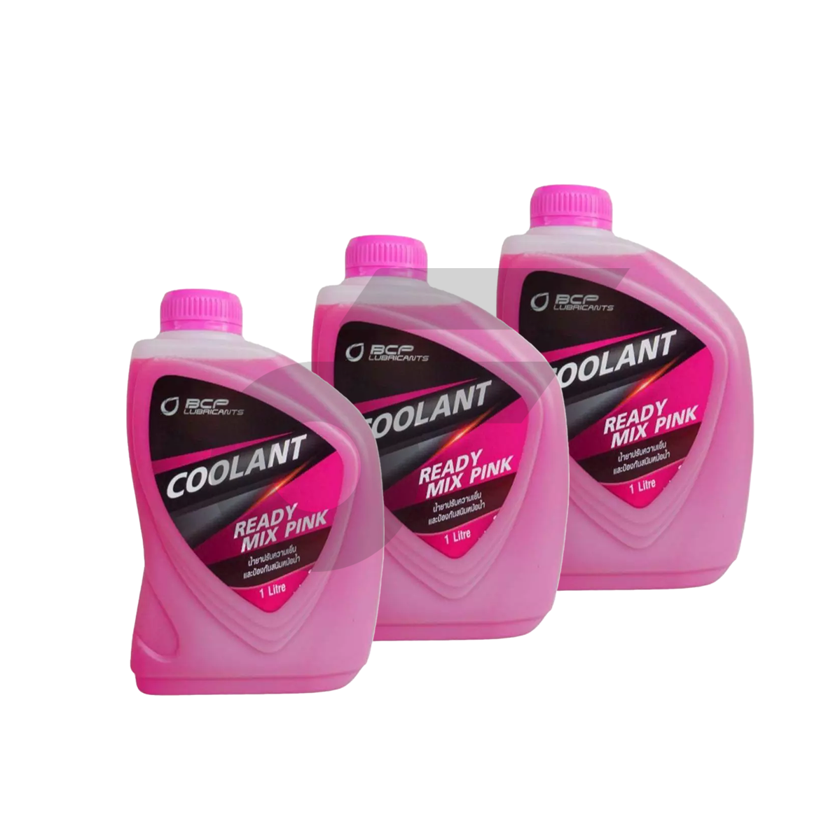 น้ำยาหม้อน้ำ น้ำยาหล่อเย็น   Coolant Ready Mix บางจาก คูลแลนท์ เรดดี้ มิกซ์   ขนาด 1L (สีชมพู)