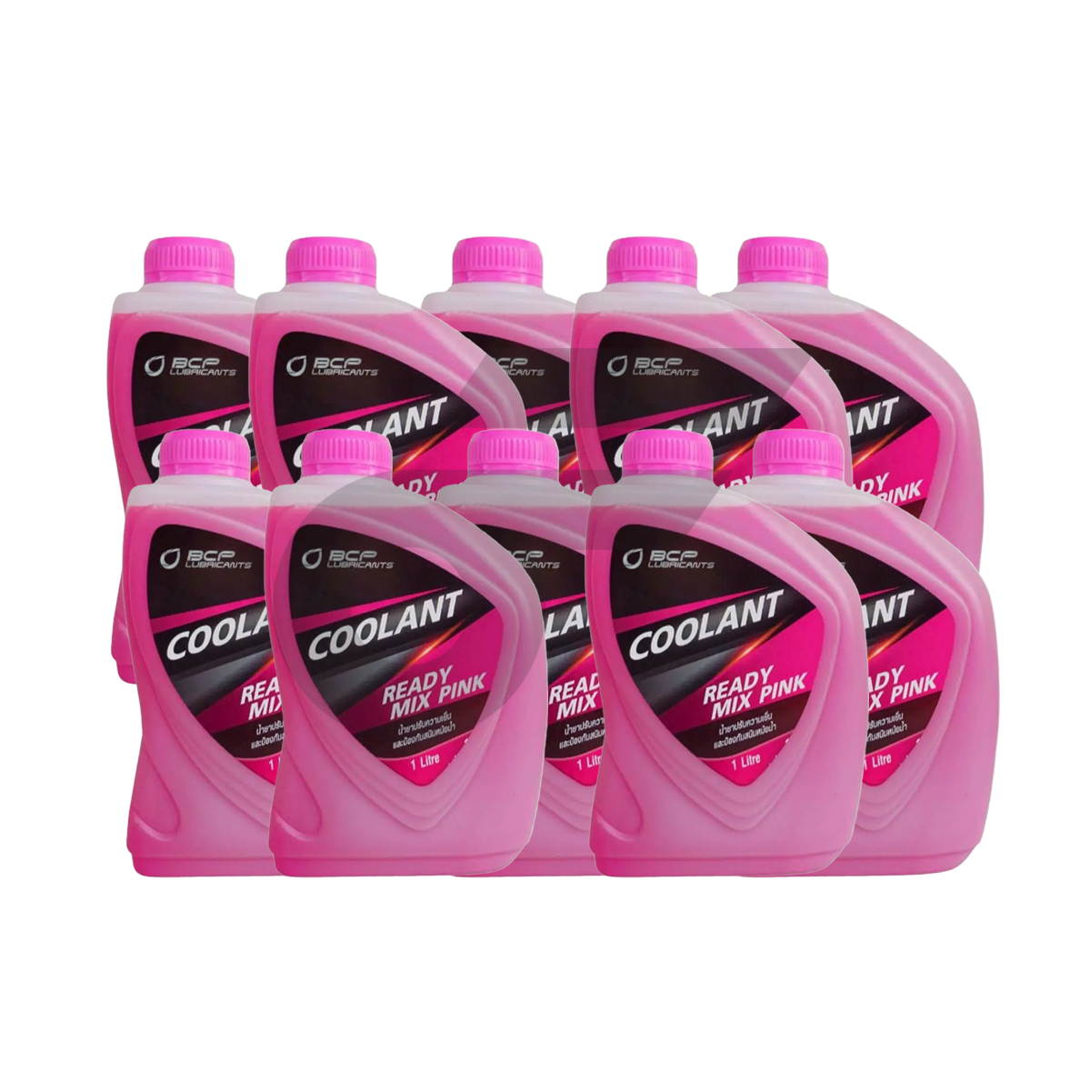 น้ำยาหม้อน้ำ น้ำยาหล่อเย็น   Coolant Ready Mix บางจาก คูลแลนท์ เรดดี้ มิกซ์   ขนาด 1L (สีชมพู)