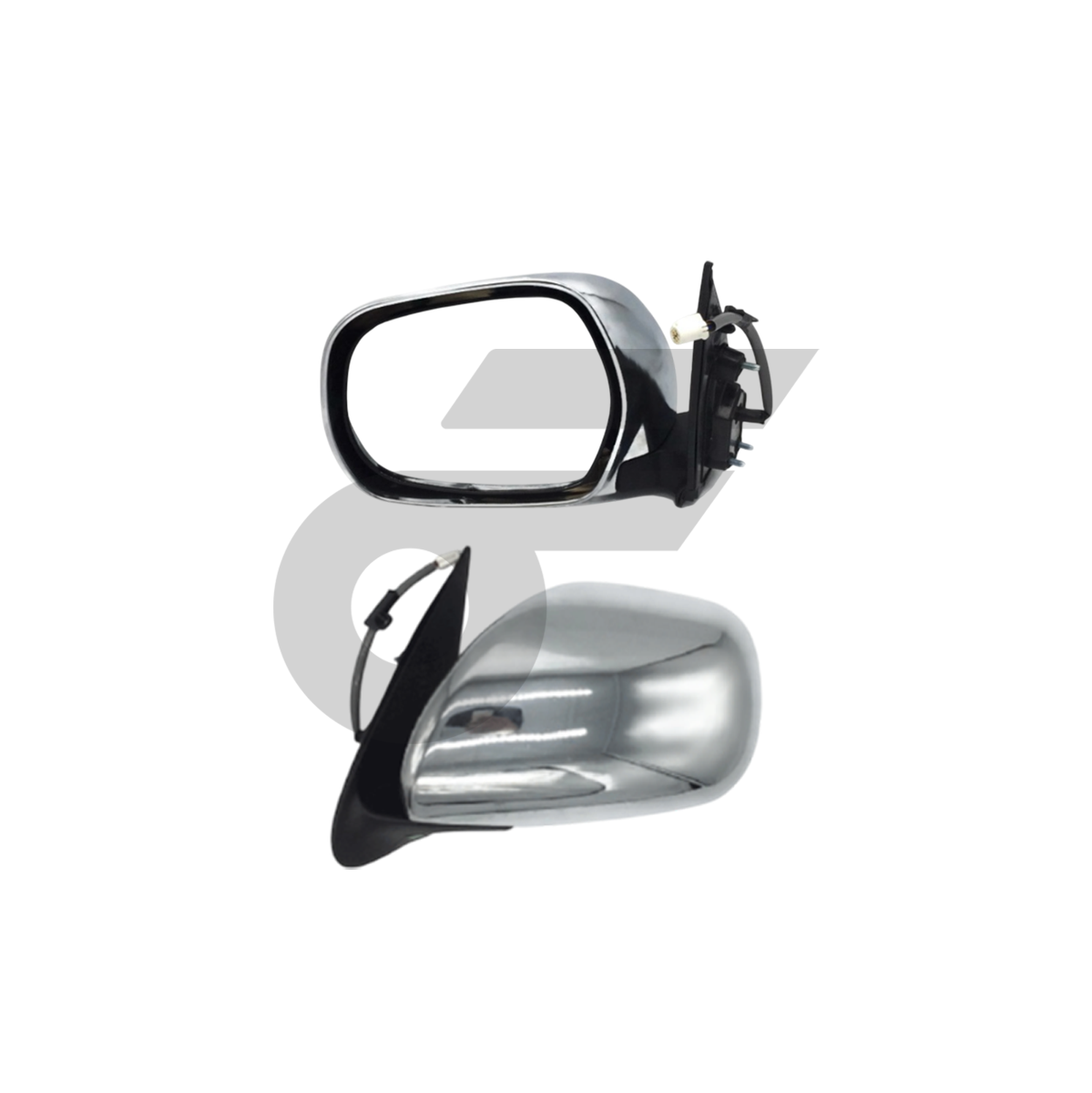 CTEC กระจกมองข้าง แนวนอน L COMMUTER ปี05-18 | 5สาย+ไฟเลี้ยว ชุบ