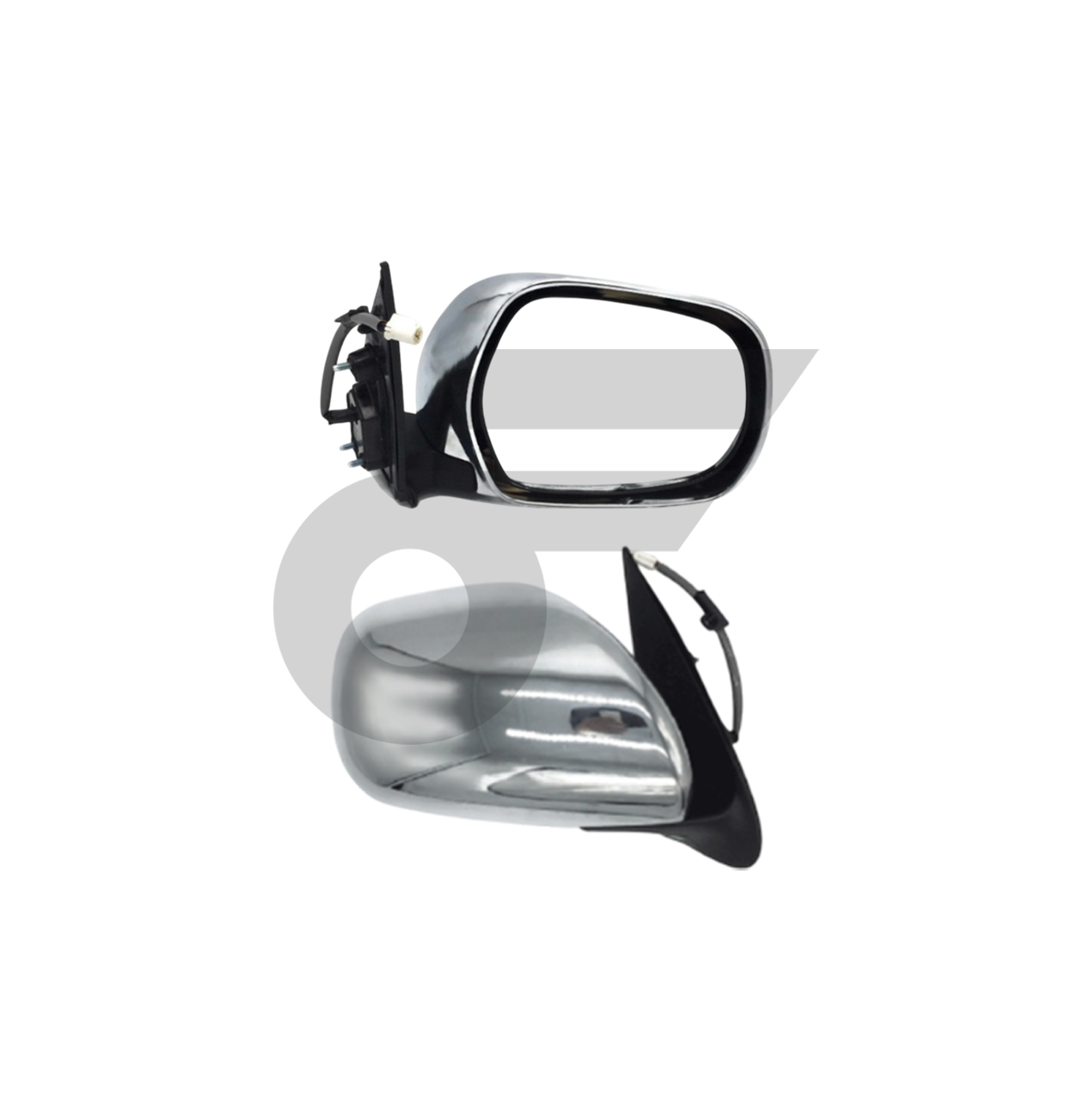 CTEC กระจกมองข้าง แนวนอน R COMMUTER ปี05-18 | 5สาย+ไฟเลี้ยว ชุบ