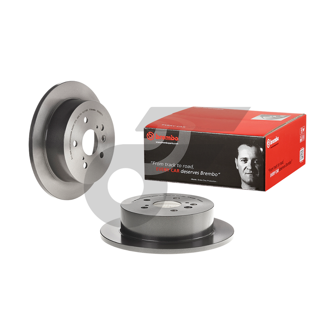 BREMBO จานเบรคหลัง ALPHARD ANH10 2.4 3.0 ปี02-08 |291MM. 5รู