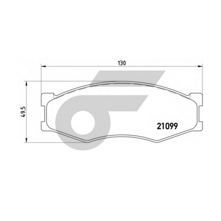 BREMBO ผ้าเบรคหน้า BIG-M D21 D22 2.5D ปี88-00