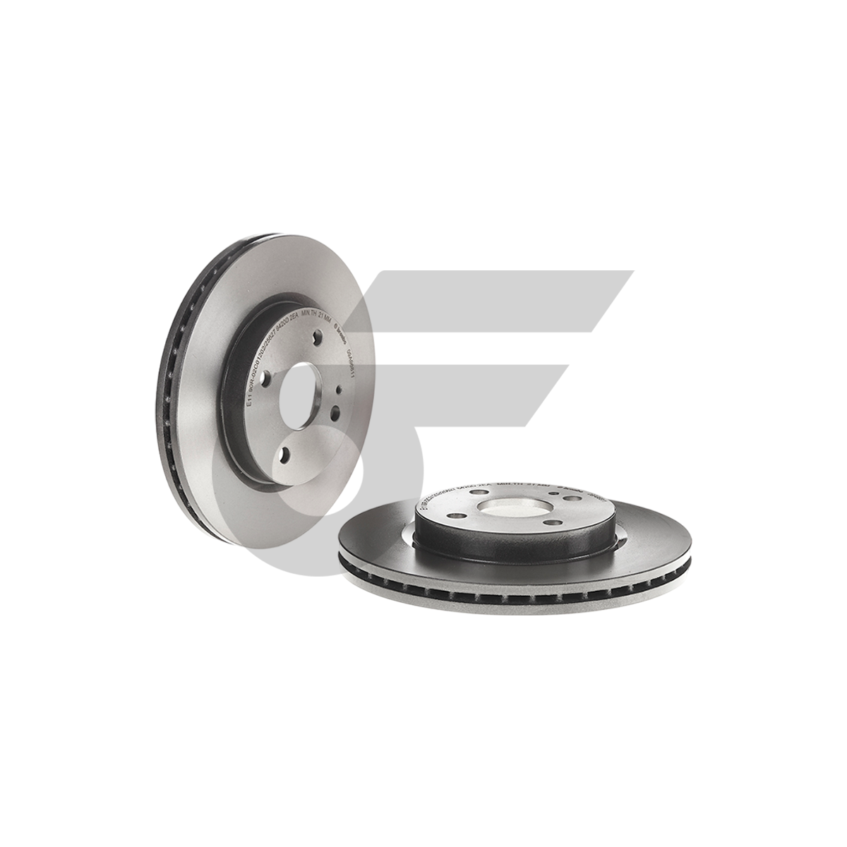 BREMBO จานเบรคหน้า FIESTA ปี10-16, MAZDA 2 DE DH 1.5 ปี09-14 |258MM. 5รู