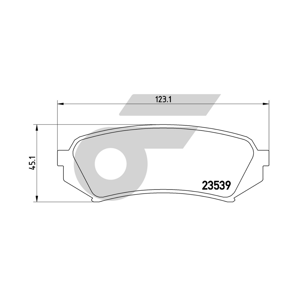 BREMBO ผ้าเบรคหลัง LX470 J100 4.7 4WD ปี01-08