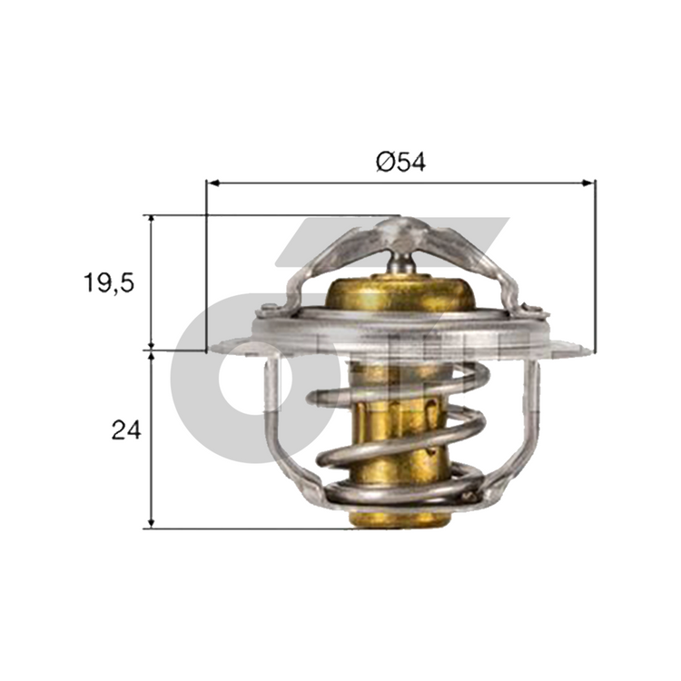 MAHLE Water valve VW AUDI PORSCHE 2.0TDI / A5 A6 Q5 | 82 degrees