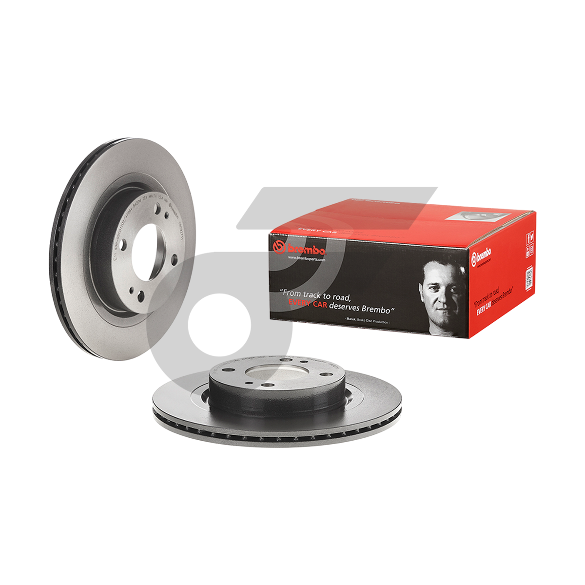 BREMBO จานเบรคหน้า ATTRAGE 1.2 ปี13-ON |251MM. 4รู