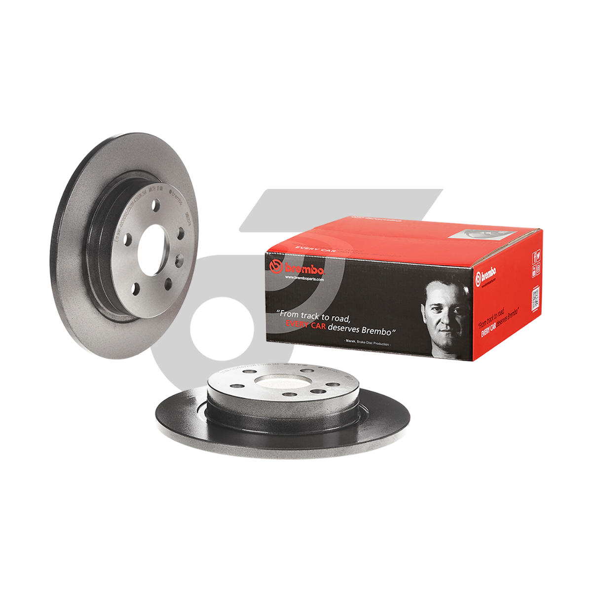 BREMBO จานเบรคหลัง CRUZE 1.6 1.8 ปี10-ON |268MM. 5รู
