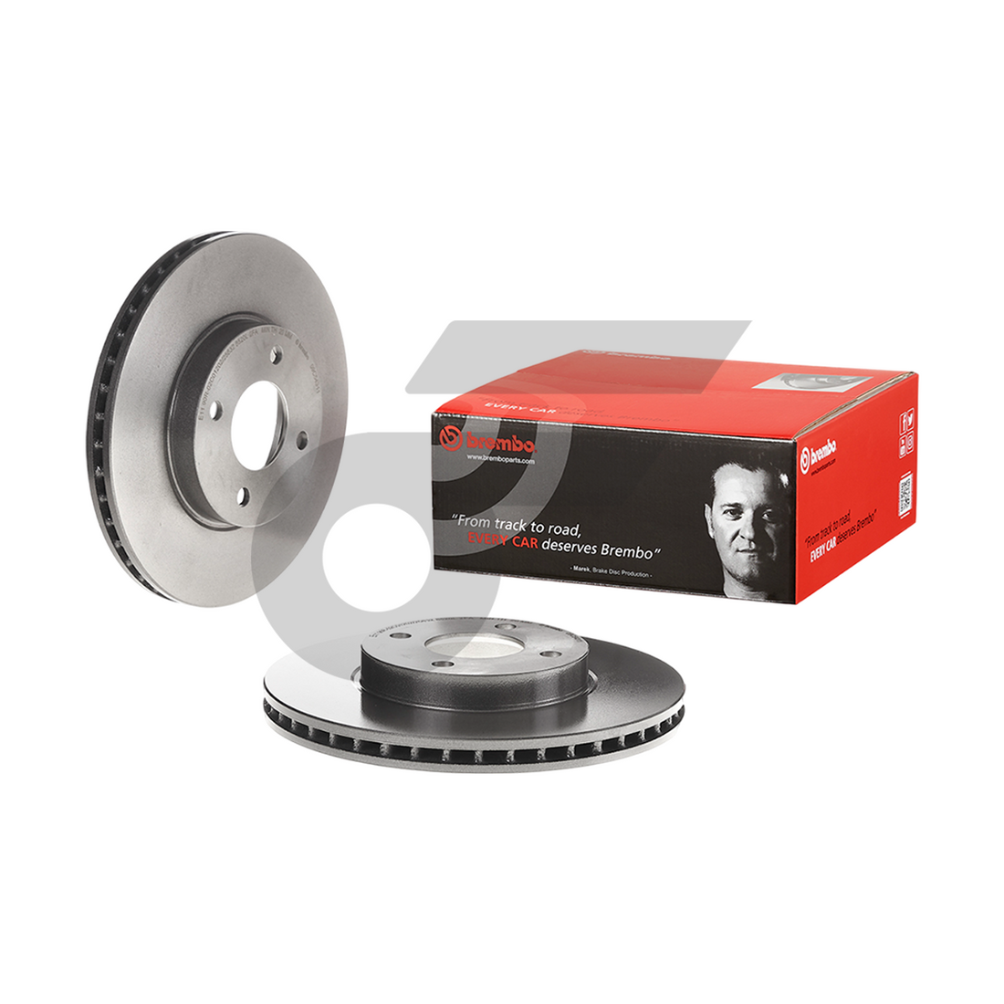 BREMBO จานเบรคหน้า MARCH 1.2 ปี14-ON |260MM. 5รู