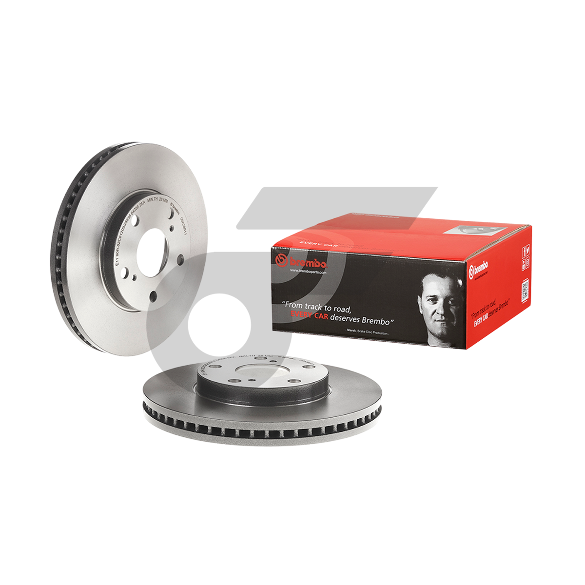BREMBO จานเบรคหน้า CAMRY ACV30 2.0 2.4 ปี02-05, ALPHARD ANH10 2.4 3.0 ปี02-08 |275MM. 6รู