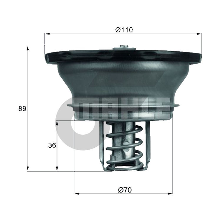 MAHLE วาล์วน้ำ-HD VOLVO TRUCKS D9 D11 D13 / TRUCK, BUS | 82องศา