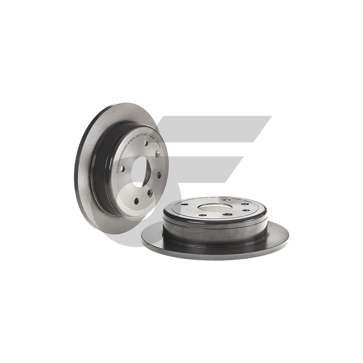 BREMBO จานเบรคหลัง AVEO 1.4 1.6 ปี07-ON, OPTRA 1.6 1.8 ปี03-ON |257MM. 5รู