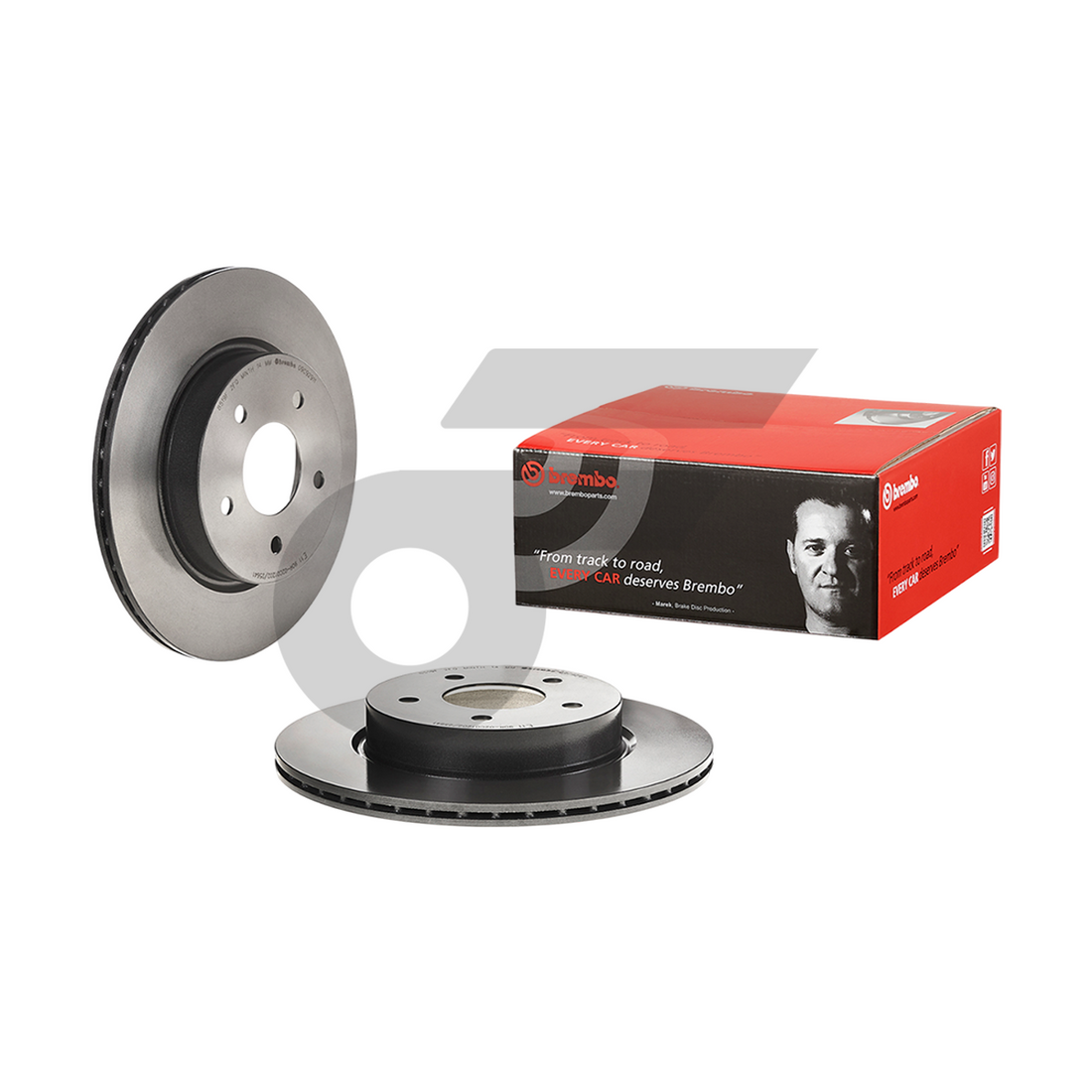 BREMBO จานเบรคหลัง X-TRAIL T32 ปี14-ON |292MM. 5รู