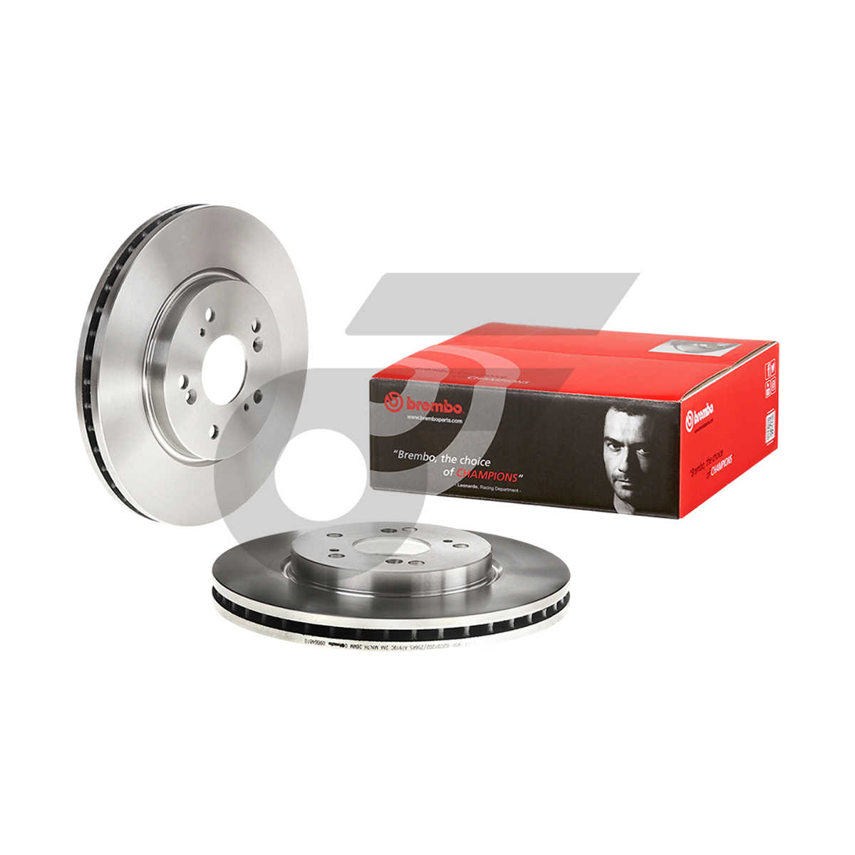 BREMBO จานเบรคหน้า CRV GEN3 2.0 2.4, GEN4 2.0 2.4 ปี 07-11, 12-16 |296MM. 5รู
