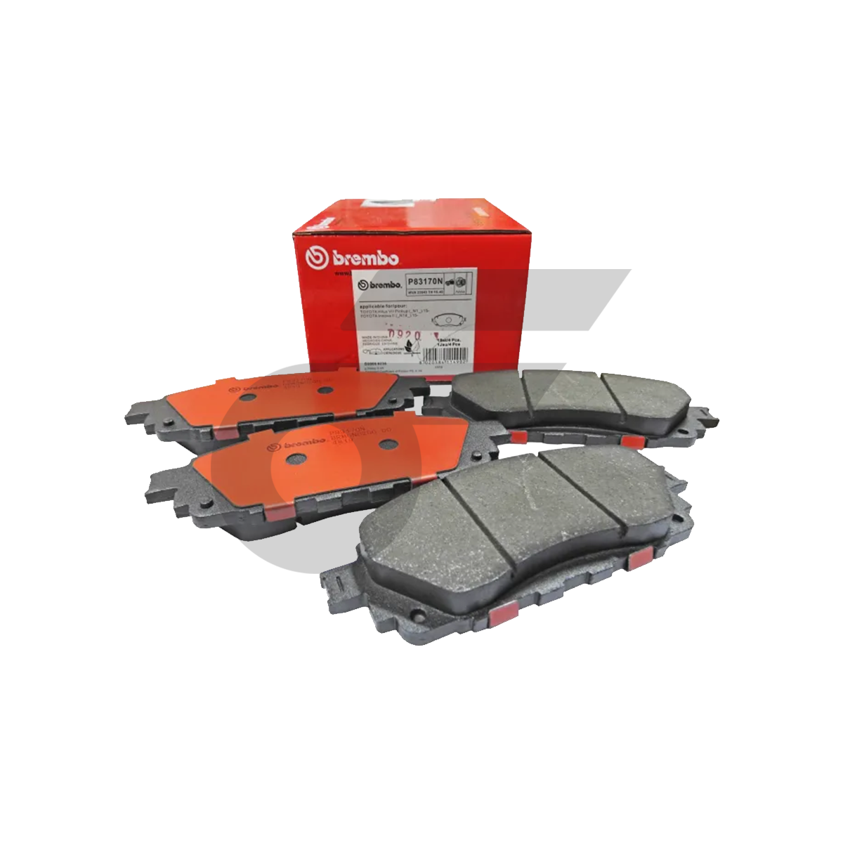 BREMBO ผ้าเบรคหน้า HILUX REVO 2WD 2.4 2.7 SMART/DOUBLE CAB, INNOVA CRYSTA ปี
