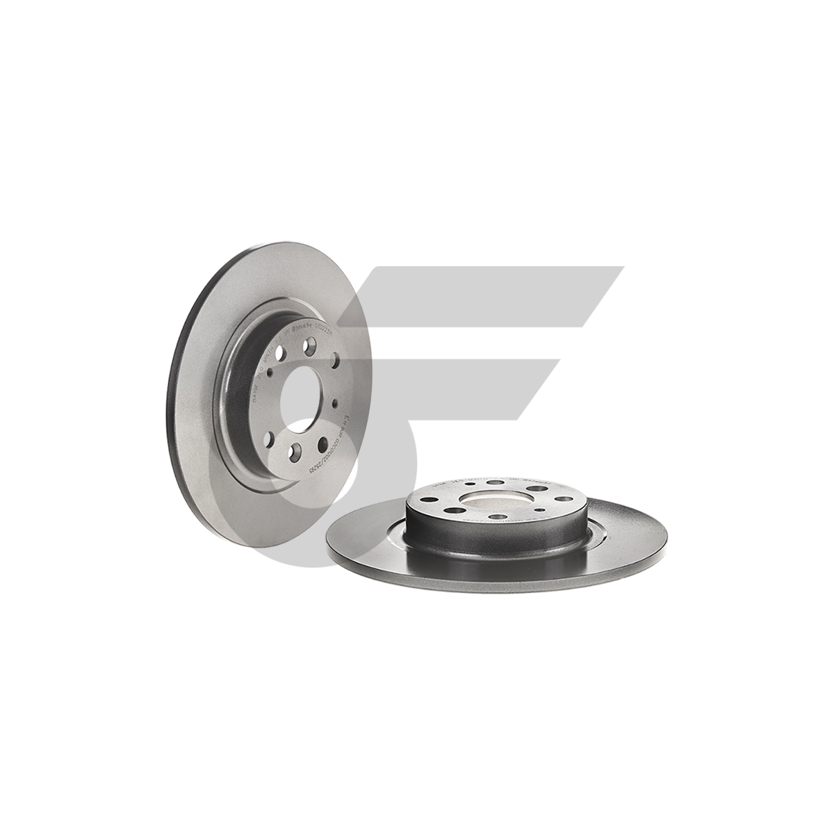 BREMBO จานเบรคหลัง MAZDA 2 SKY 1.5D ปี14-ON |255MM. 5รู