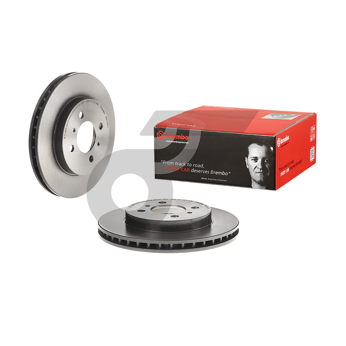 BREMBO จานเบรคหน้า LANCER CK4/5, F-STYLE ปี96-02, LANCER CEDIA ปี01-04 |256MM. 4รู