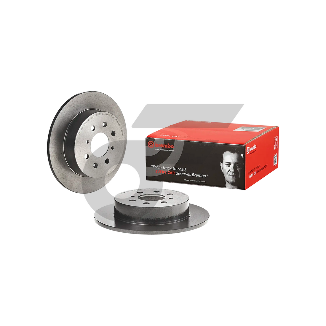 BREMBO จานเบรคหลัง CIVIC 1.7L DIMENSION,CITY ปี08-14 | 260 MM. 4รู