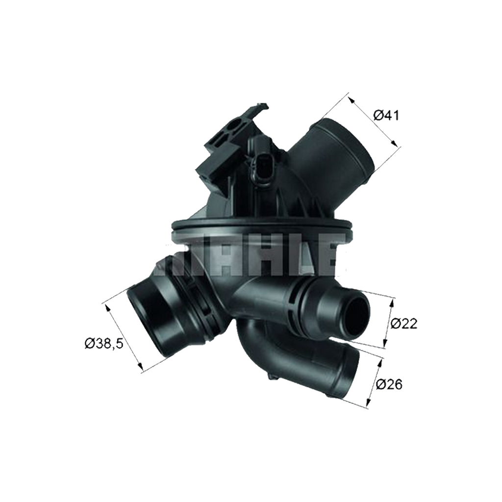 MAHLE Electric control water valve BMW MINI N52 N54 N55 / 5 (F10 F11) 7 (F01) | 97 degrees