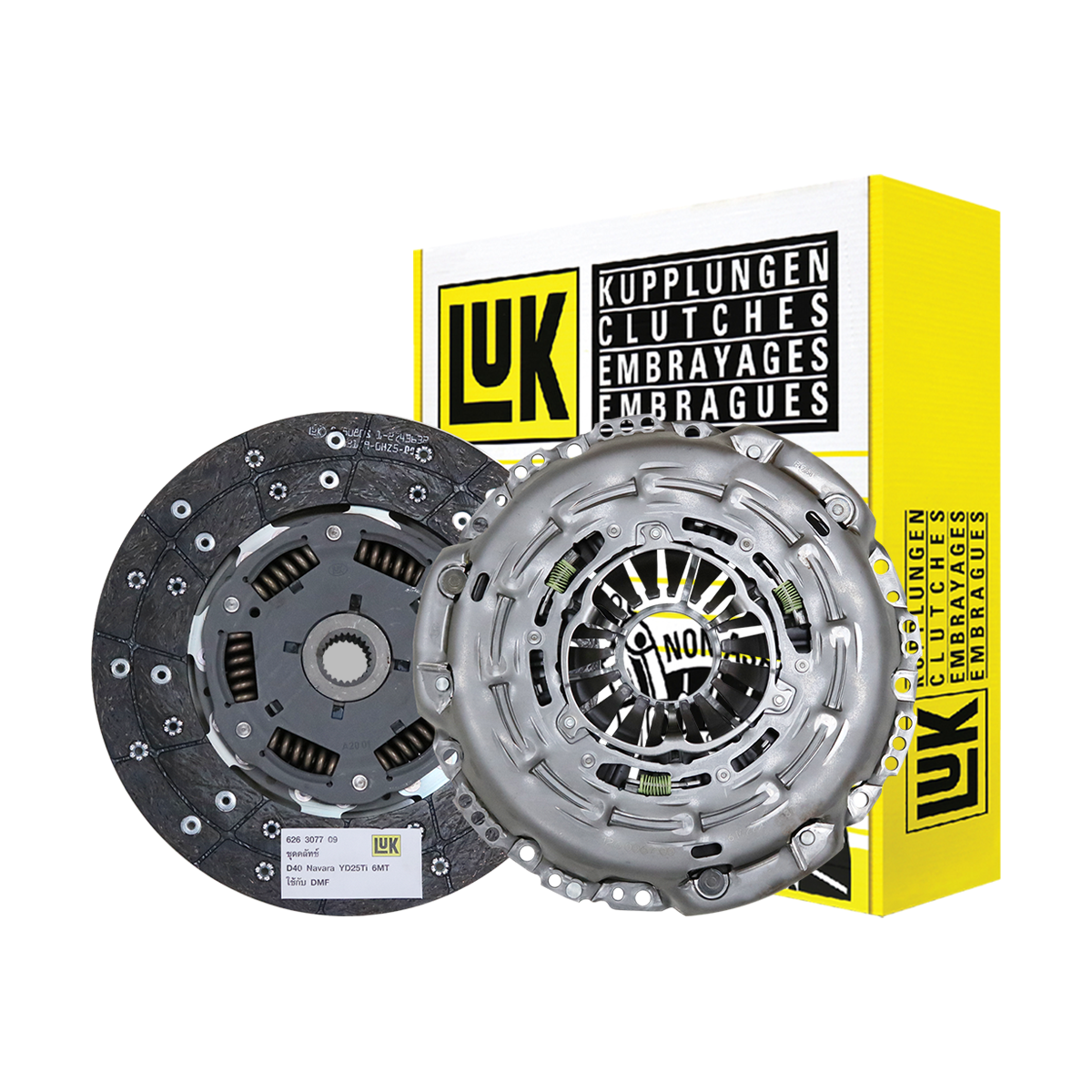 LUK ชุดคลัทช์ NAVARA (D40)  YD25DDTi (6เกียร์)  10.2นิ้ว 24ฟัน