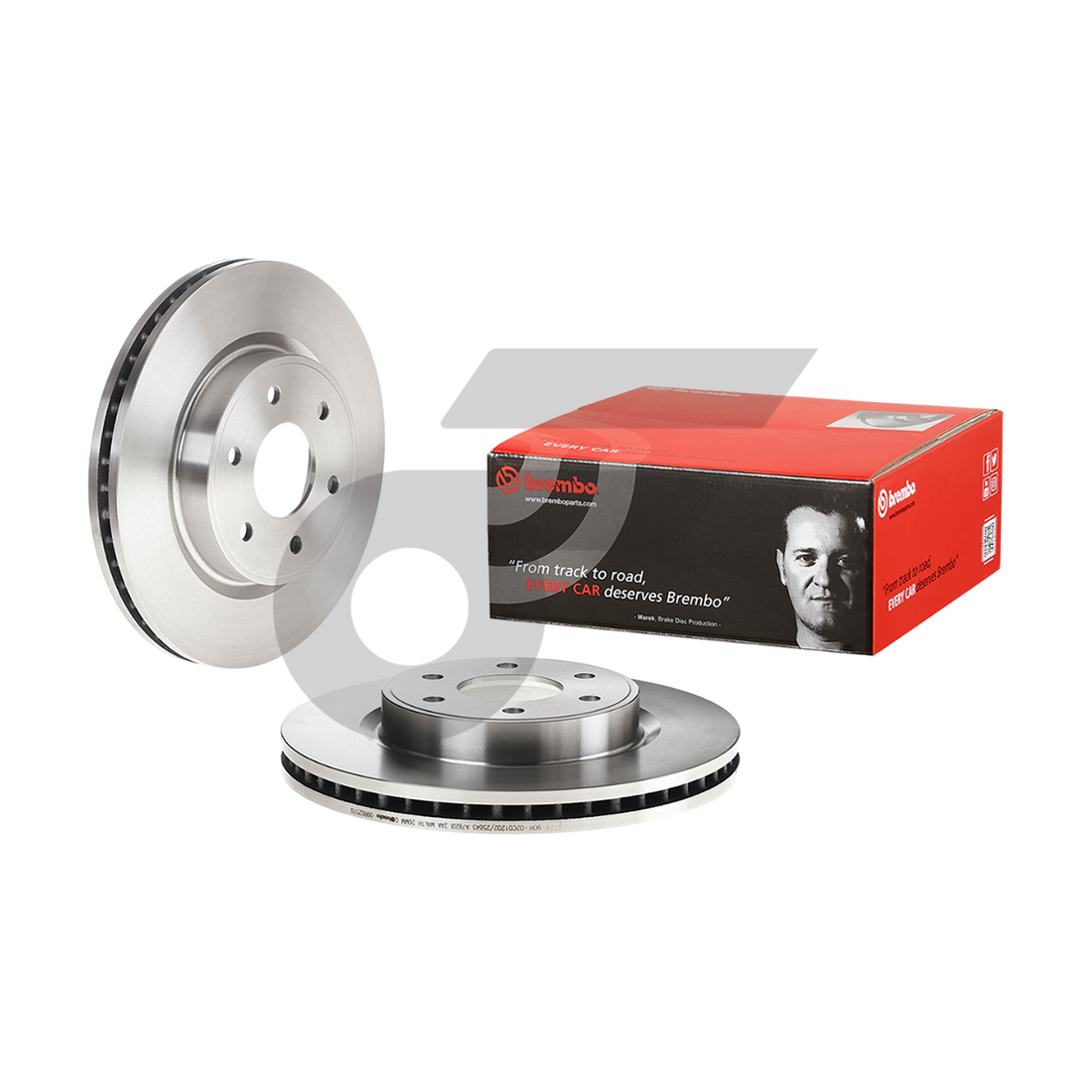 BREMBO จานเบรคหน้า NAVARA D40 6-SPEED 2WD 4WD ปี07-12, NAVARA D23 NP300 2WD ปี13-ON |296MM. 4รู