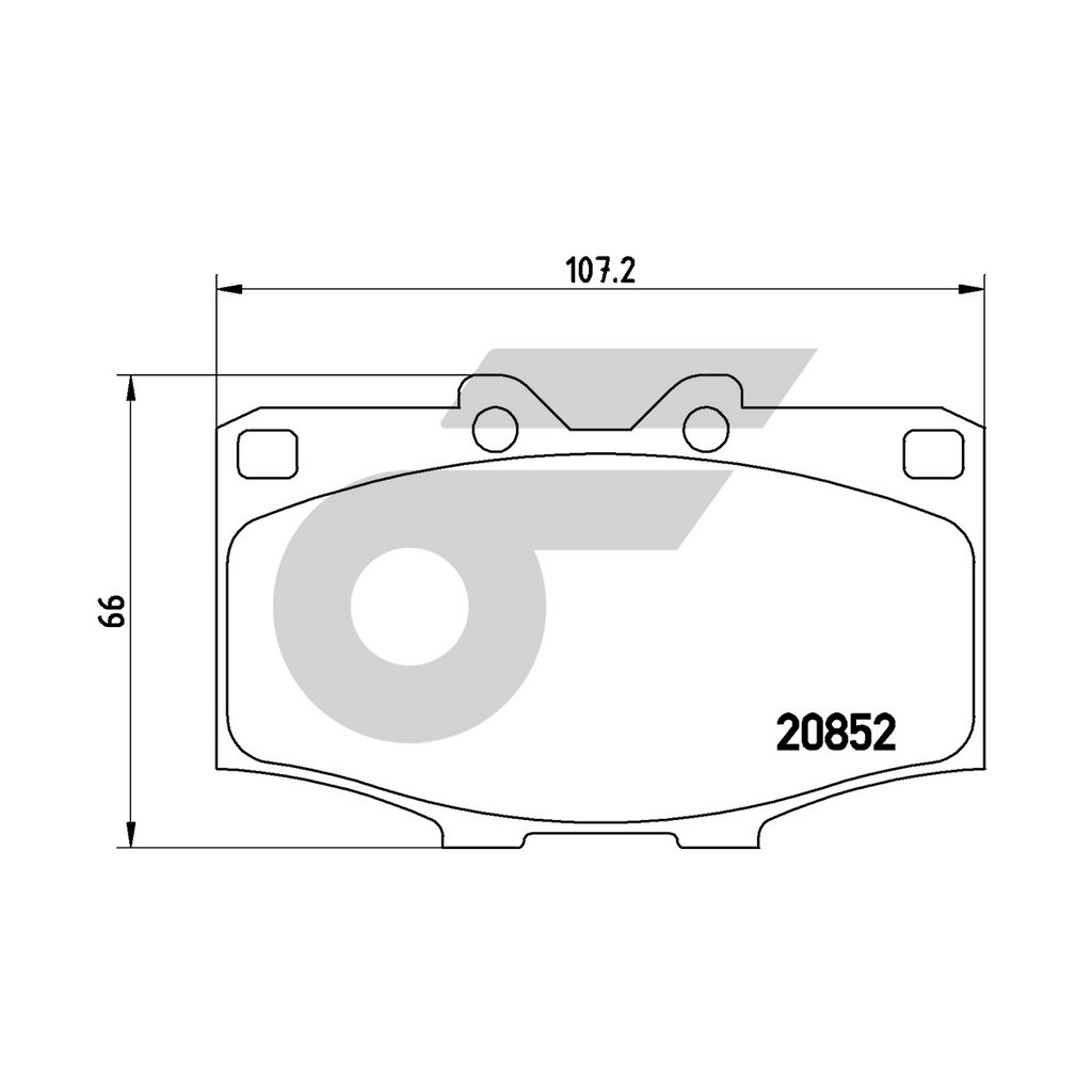 BREMBO ผ้าเบรคหน้า HILUX LN SURF, LANDCRUISER ปี83-89