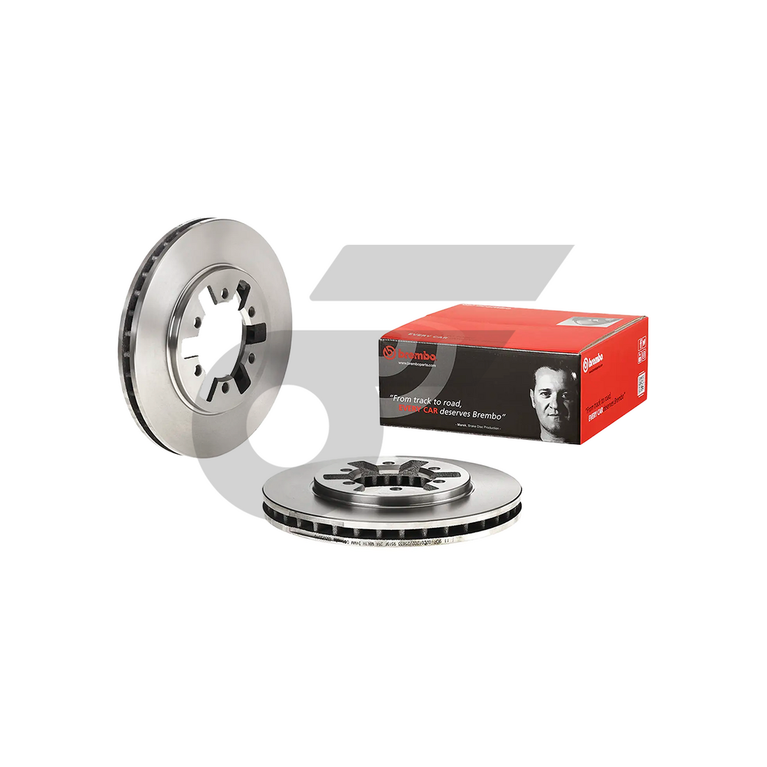 BREMBO จานเบรคหน้า BIG-M 4WD FRONTIER, URVAN E24 | 260 MM. 6รู
