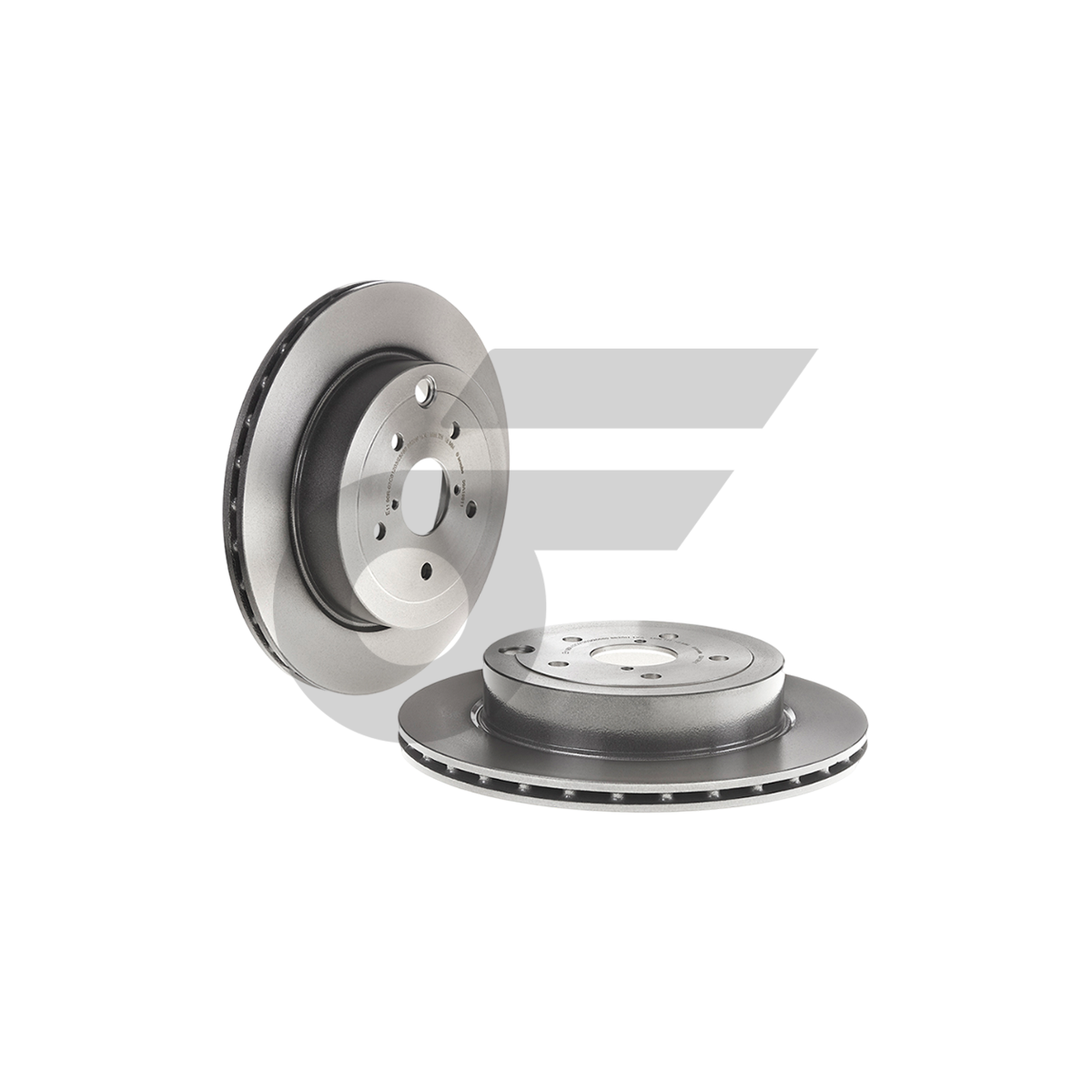 BREMBO จานเบรคหลัง IMPREZA GRB GRF 2.5 STI HC ปี08-12, WRX STI VAB 2.5 ปั๊มดำ STI HC ปี14-18 |316MM. 4รู