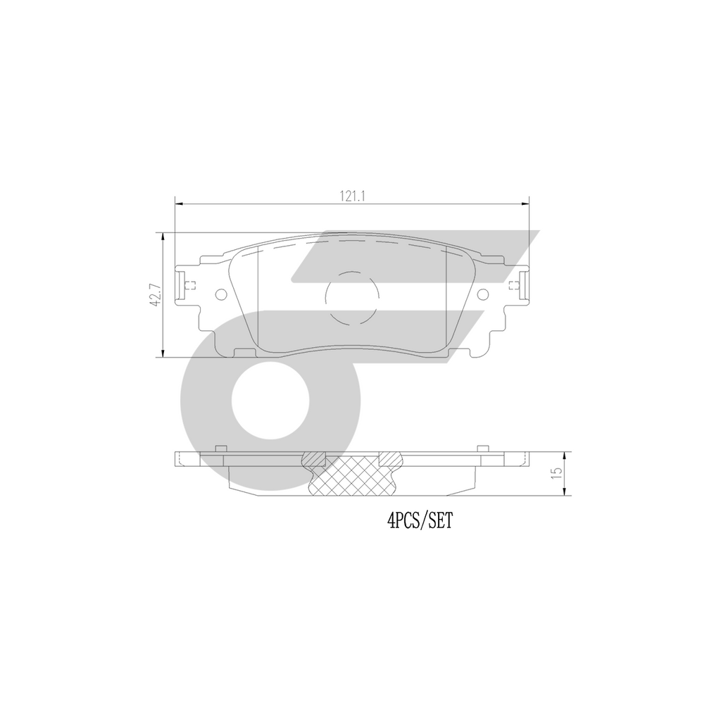 BREMBO rear brake pads ALPHARD AH30 year 15-ON, VELLFIRE 2.5 2.5HYBRID 3.5, LEXUS NX 200T 300 300H year 14-ON