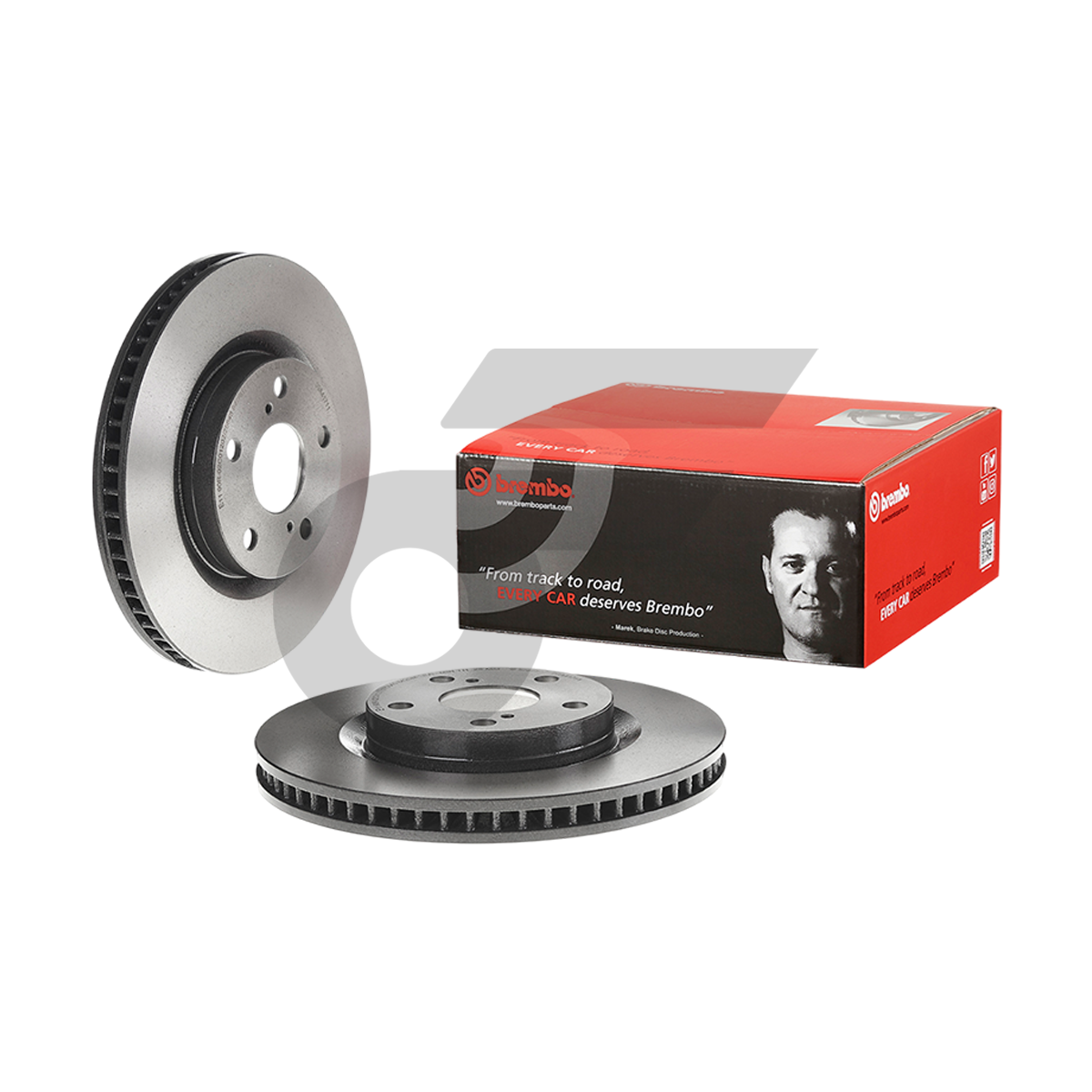 BREMBO จานเบรคหน้า CAMRY ACV40 2.0 2.4, ACV50 2.0 2.5 ปี06-17, ES200-350 ASV60 ปี12-18 |296MM. 5รู