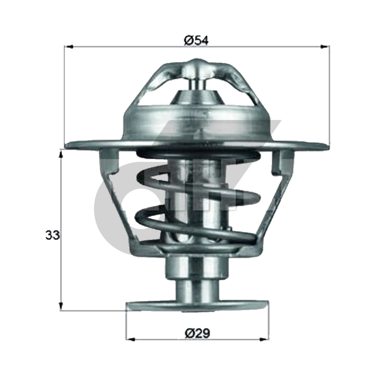 MAHLE วาล์วน้ำ TD27 FRONTIER D22, 4D55 CYCLONE | 76.5องศา