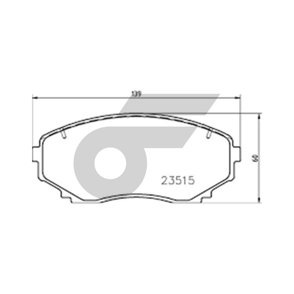 BREMBO ผ้าเบรคหน้า PAJERO SPORT 4WD 2.4 ปี15-ON