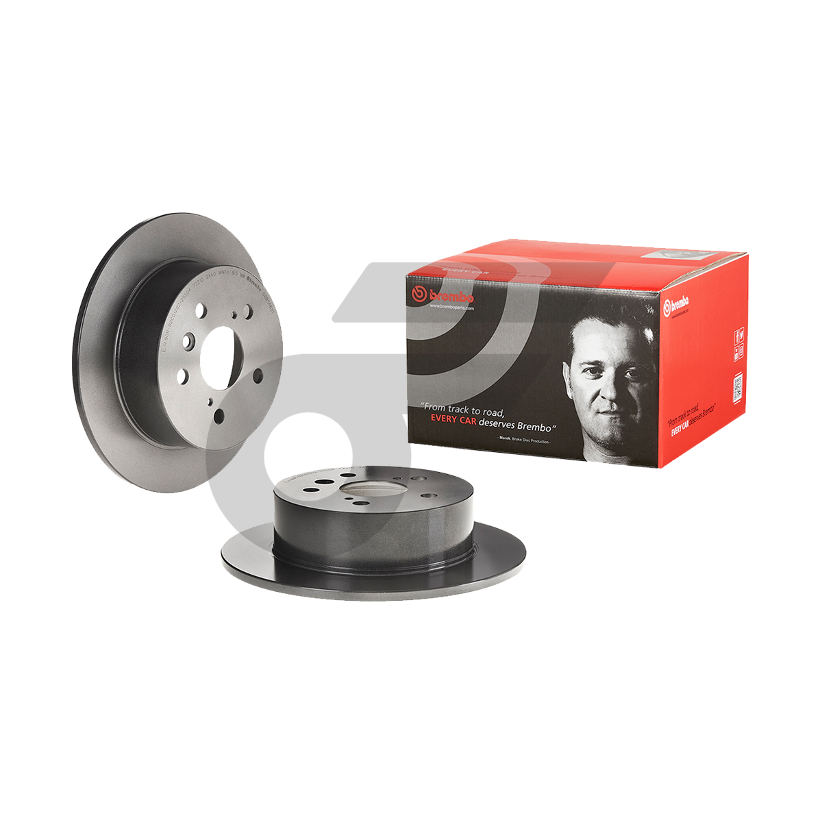 BREMBO จานเบรคหลัง CAMRY ACV40 2.0 2.4, ACV50 2.0 2.5 ปี06-17, ES200-350 ASV60 ปี12-18 |281MM. 4รู