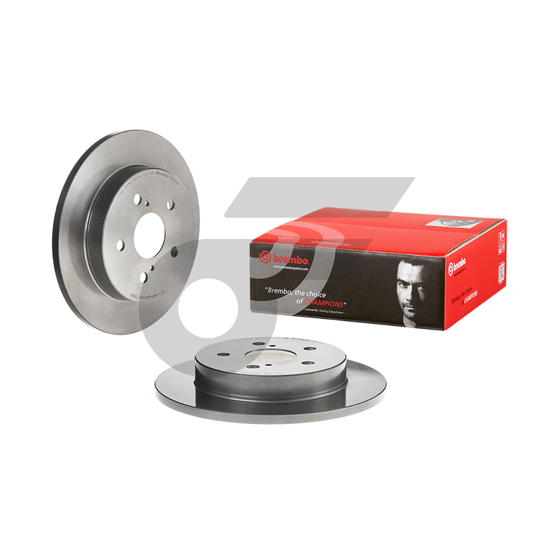 BREMBO จานเบรคหลัง CAMRY V70 2.5 ปี18-ON, CHR 1.8 ปี16-ON, ES200-350 ASZ10 ปี18-ON, NX Z1, ES 300H ปี14-ON |281MM. 4รู