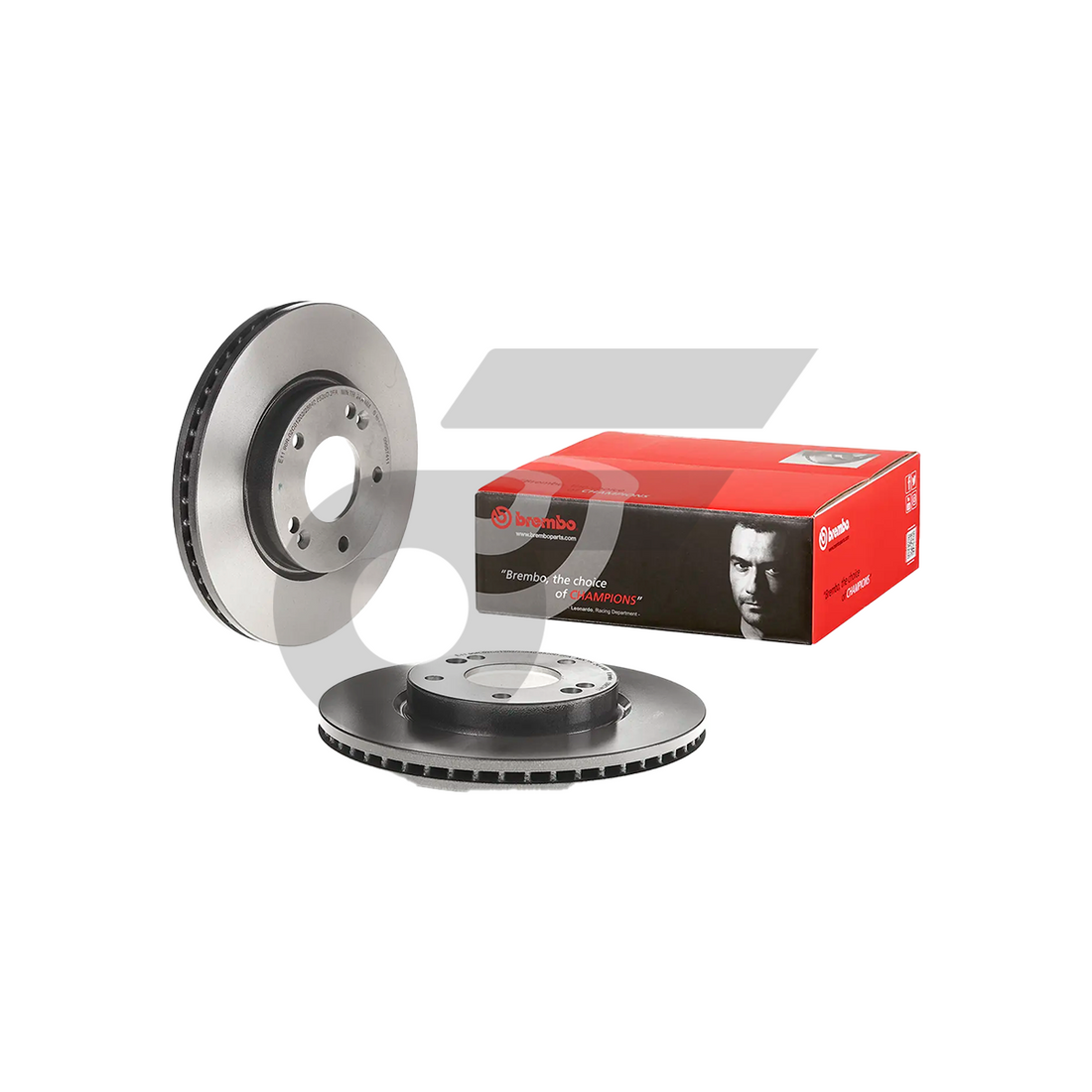 BREMBO จานเบรคหน้า TUCSON 2.0 2WD ปี10, SPORTAGE II 2.0 CRDI 4WD ปี10 | 280 MM. 5รู
