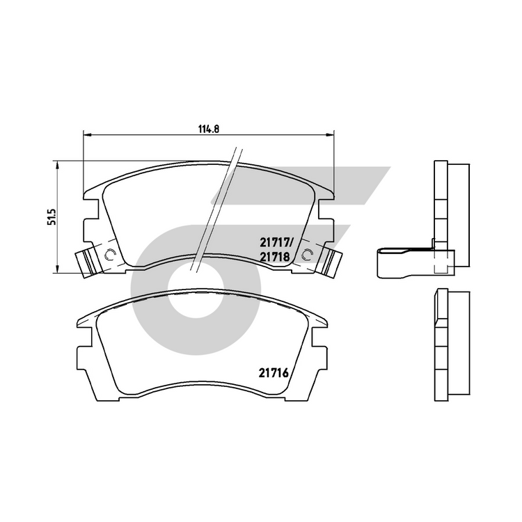 BREMBO ผ้าเบรคหน้า NV ปี91