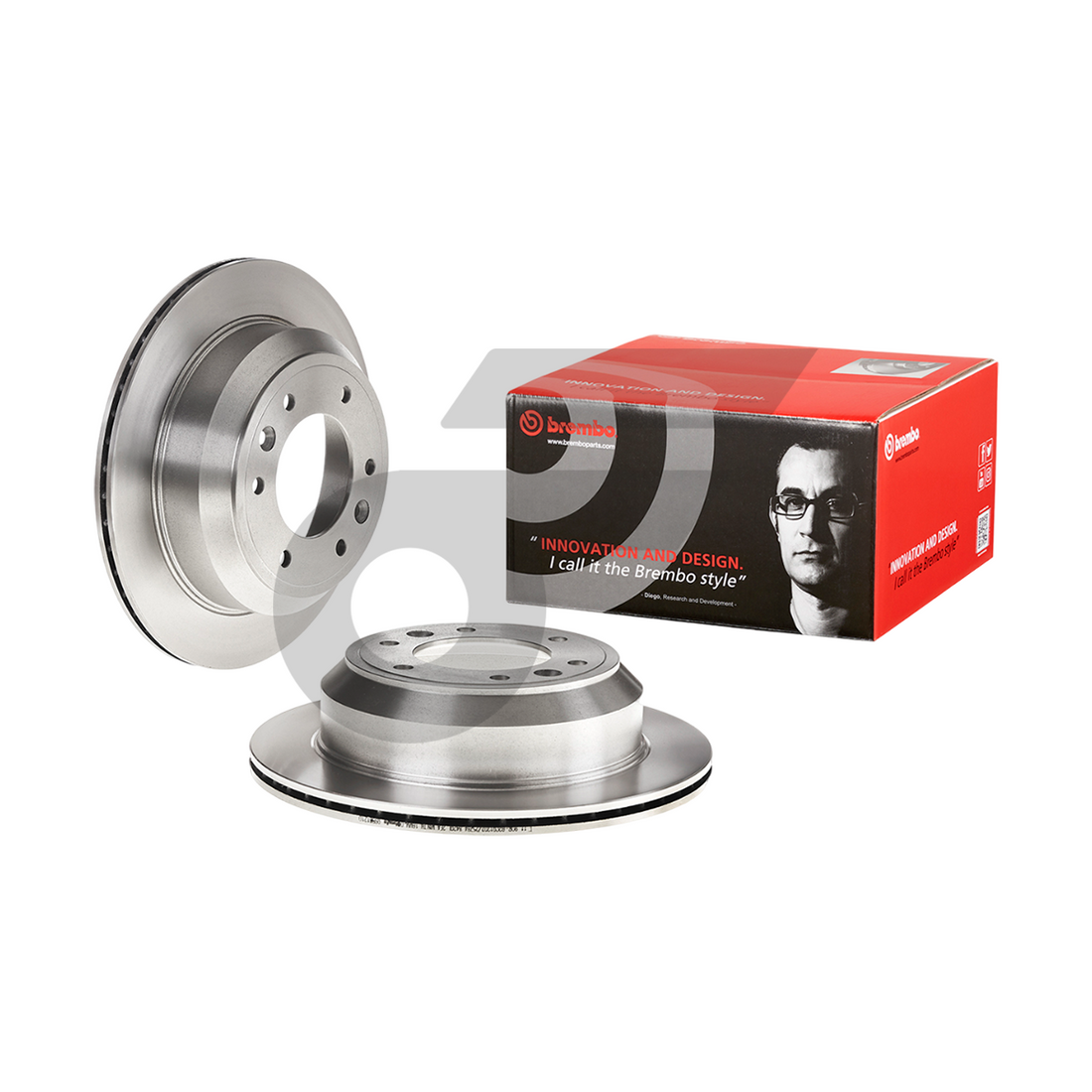 BREMBO จานเบรคหลัง H1 2.5 CRDI ปี08-ON |324MM. 5รู