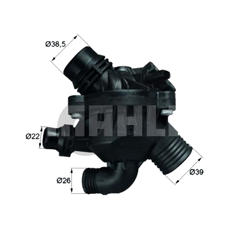 MAHLE วาล์วน้ำควบคุมไฟฟ้า BMW MINI N54 N55 / X5 30I (E70), X6 35I (E71) ปี08 | 97องศา