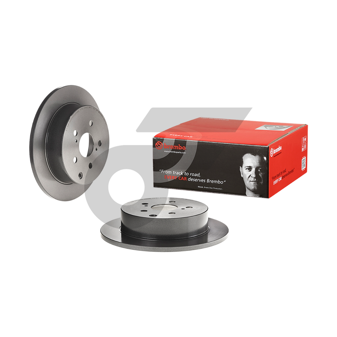 BREMBO จานเบรคหลัง ALPHARD ANH20 2.4 3.5, VELLFIRE ปี09-14 |297.7MM. 5รู