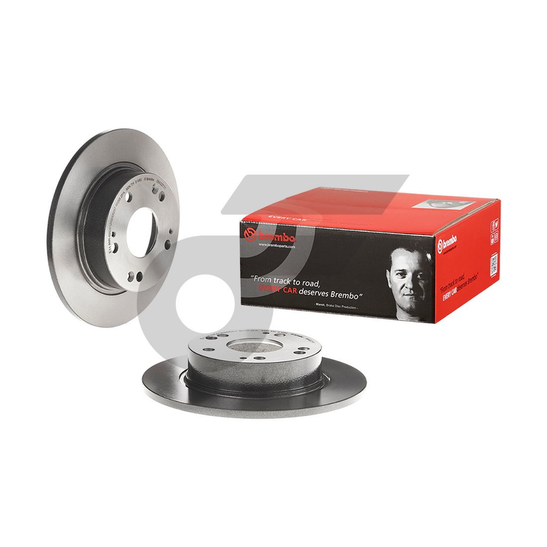BREMBO จานเบรคหลัง ACCORD งูเหา 2.0 2.4, ปลาวาฬ 2.4, 3.0 ปี03-07 |260MM. 6รู