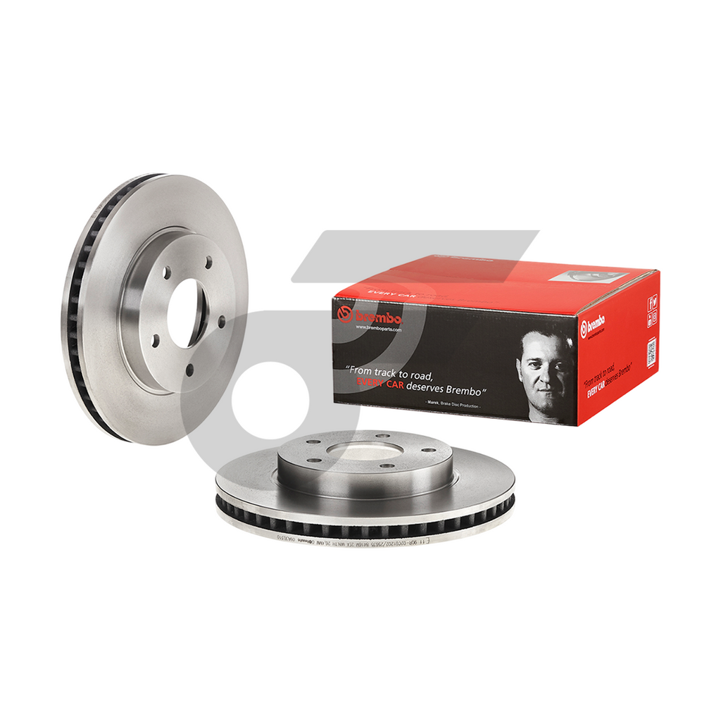 BREMBO จานเบรคหน้า TRITON 2WD ปี05, 2.4L 2WD ปี15 | 270 MM. 5รู