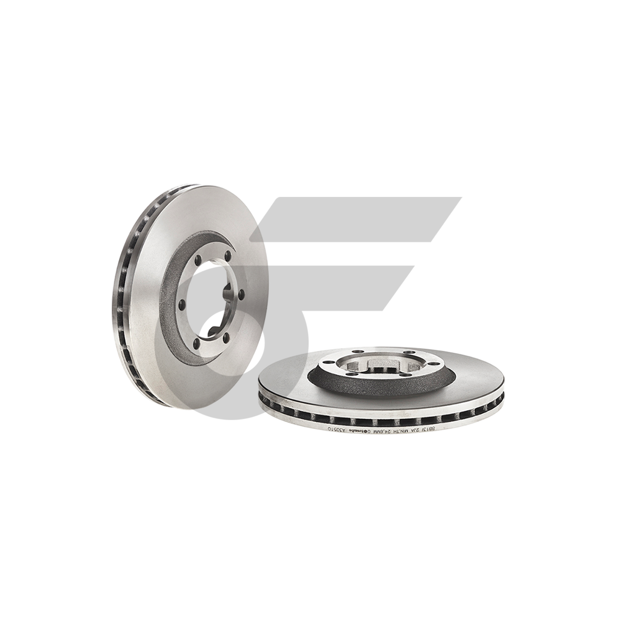 BREMBO จานเบรคหน้า COLORADO 2WD เตี้ย ปี02-ON, DMAX 2WD, GOLD 2WD ปี07-12, PLATINUM 2WD ปี02-ON |256MM. 5รู
