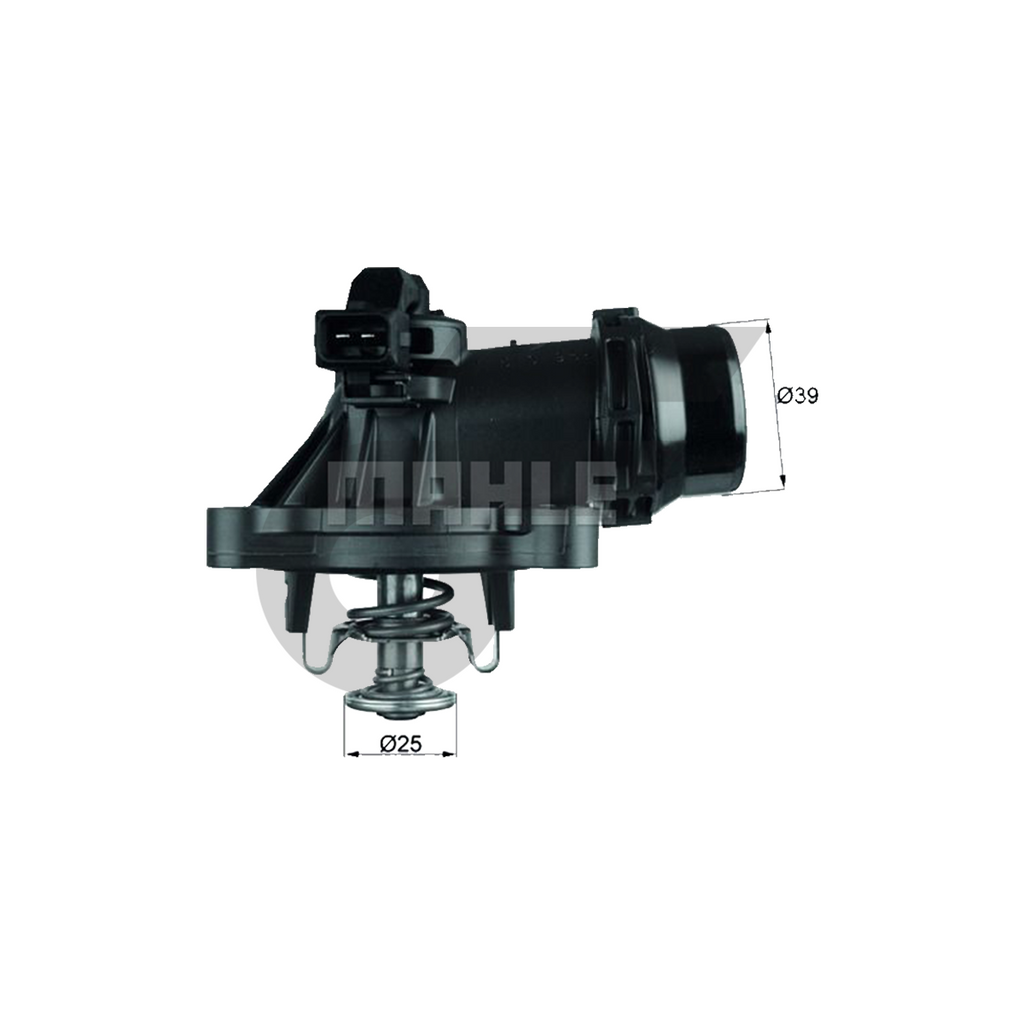 MAHLE Electric control water valve BMW MINI N42 N46 / 3 (E46 E90) X1 (E84) X3 2.0 (E83) | 105 degrees