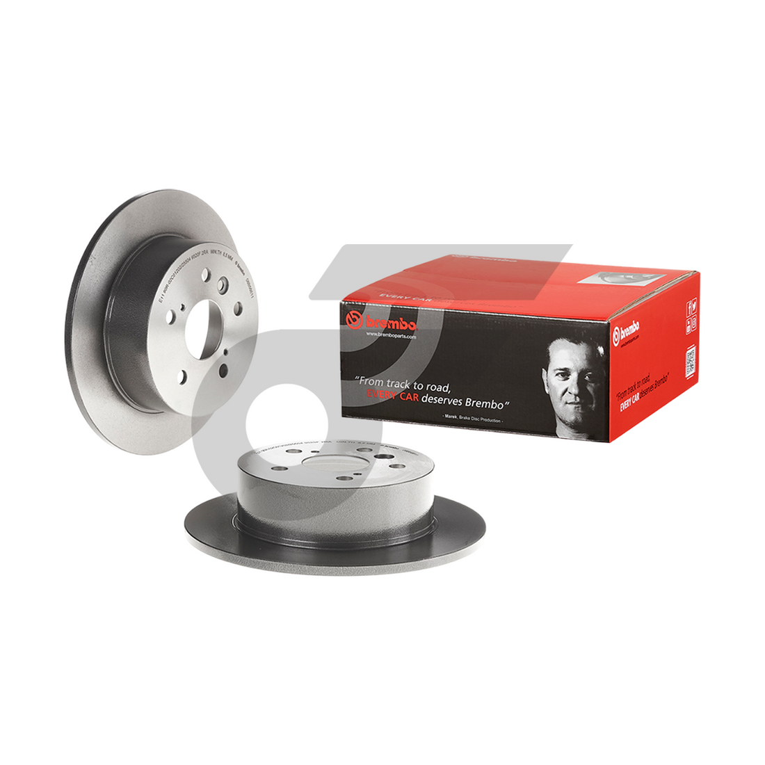 BREMBO จานเบรคหลัง CAMRY ACV40 2.0 2.4, ACV50 2.0 2.5 ปี06-17 |281MM. 5รู