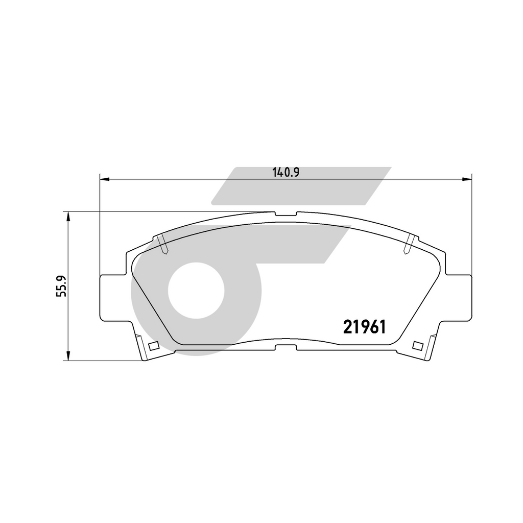 BREMBO front brake pads MR-2 SW20 2.0T year 89-00