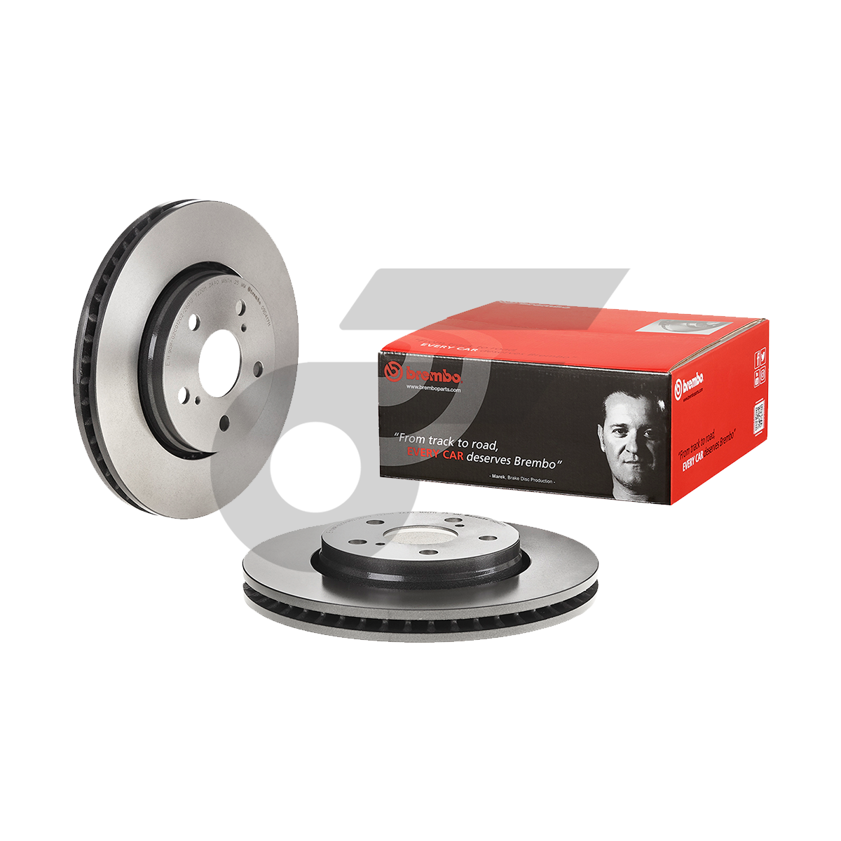 BREMBO จานเบรคหน้า CHR 1.8 ปี16-ON |298.5MM. 5รู