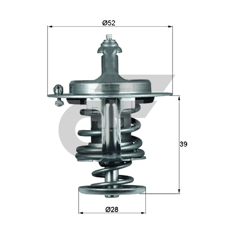 MAHLE วาล์วน้ำ RANGER ปี06, BT50 2.5, 3.0 | 82องศา