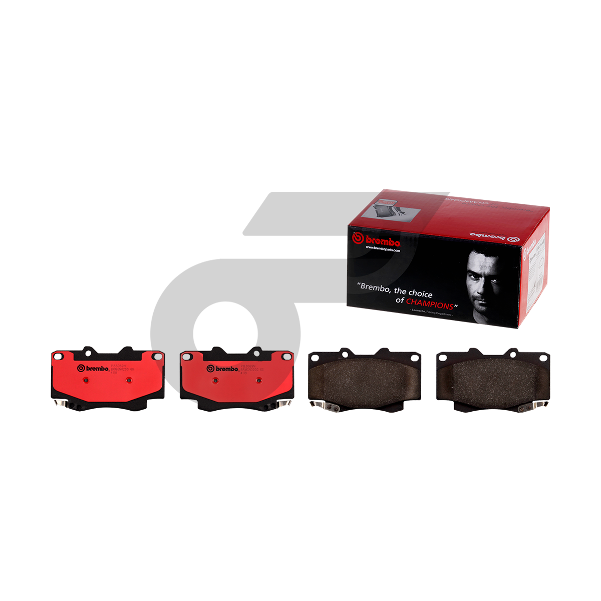 BREMBO ผ้าเบรค VIGO OPEN CAB 2WD PRERUNNER, 4WD ปี04-08, FORTUNER 4WD ปี05-08