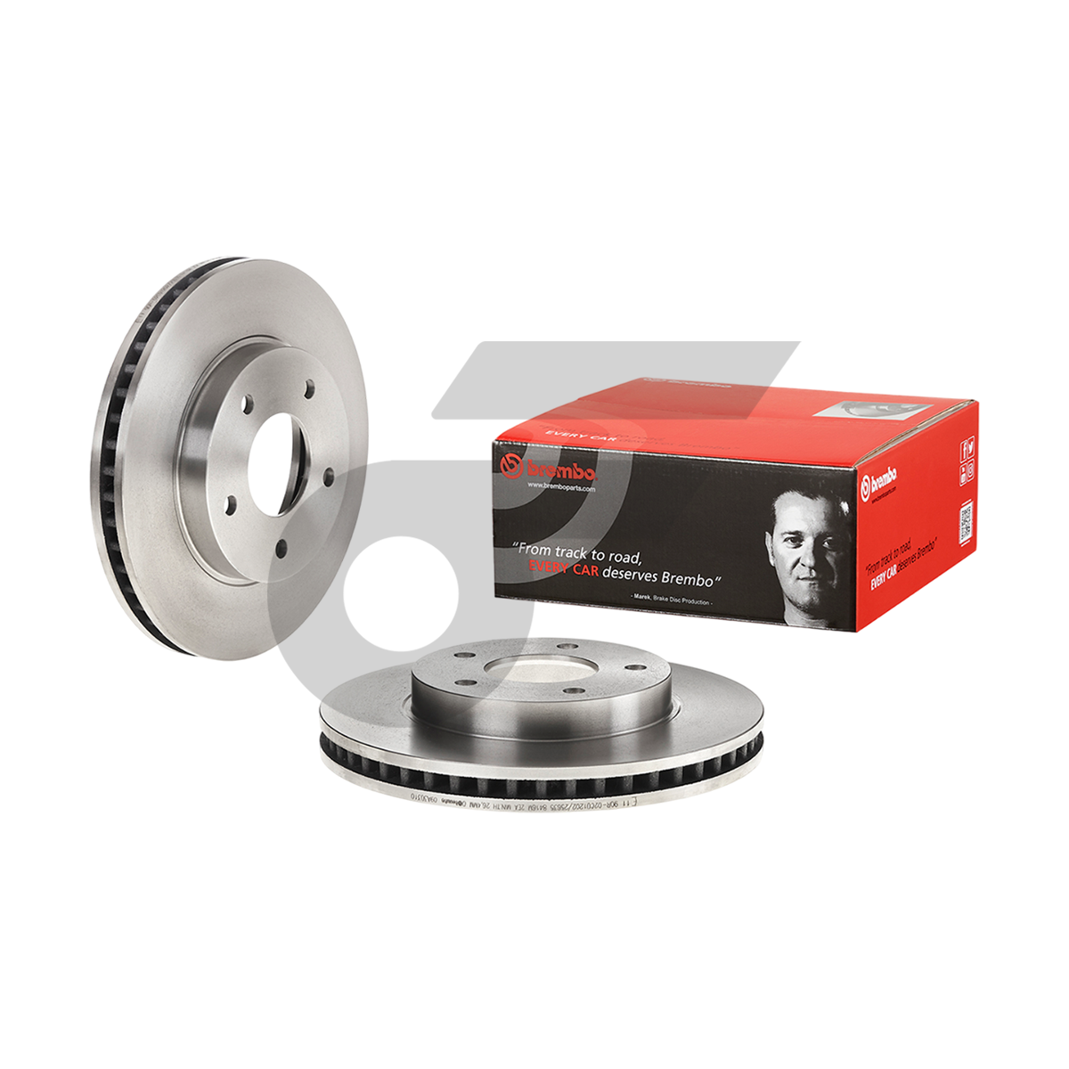 BREMBO จานเบรคหน้า TRITON 2WD ปี05-14, TRITON 2WD 2.4 ปี15-ON |270MM. 5รู