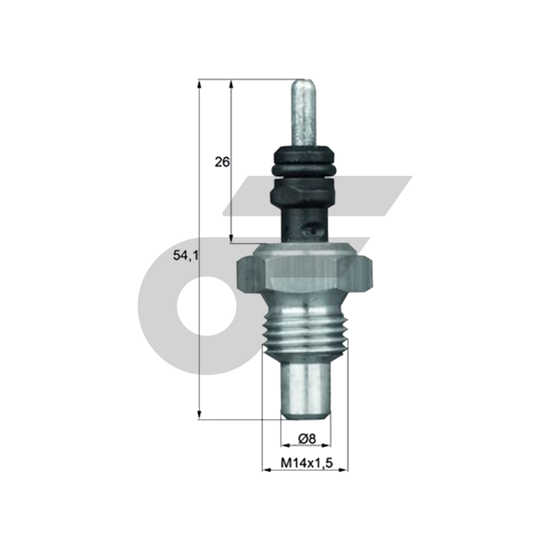 MAHLE เซ็นเซอร์ความร้อน BENZ M102 OM602 / 190 W201 | M14x1.5องศา