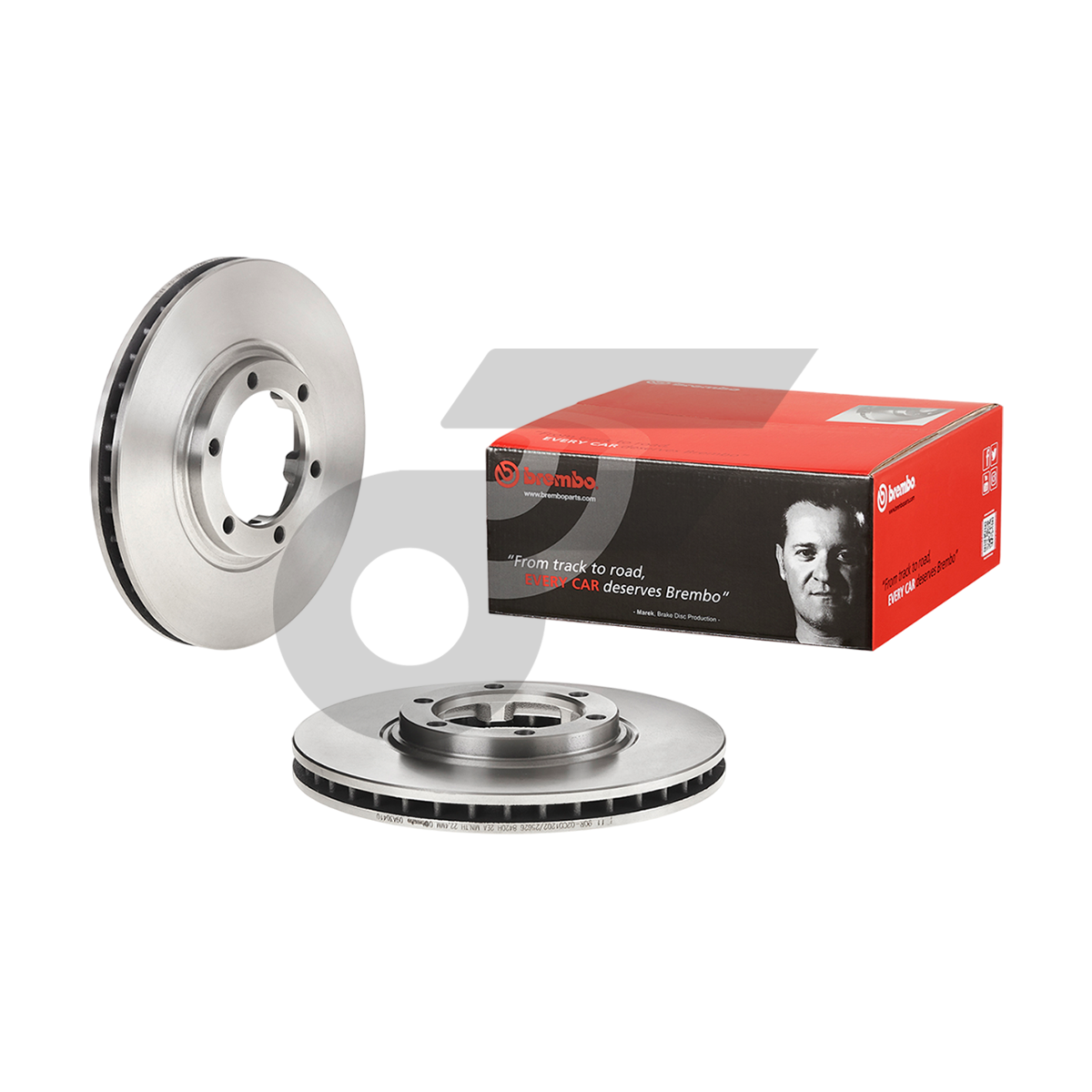 BREMBO จานเบรคหน้า TRITON 2WD ปี05-14, TRITON 2WD 2.4 ปี15-ON |270MM. 5รู